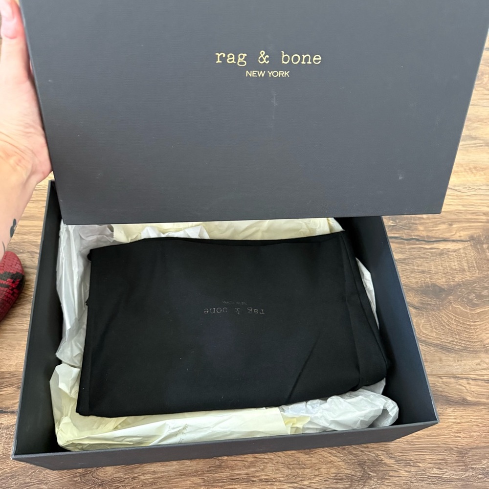 RAG & BONE Ellis Ankle Boot in Red Snakeskin Embossed Leather Size 7 NWT - Picture 11 of 14